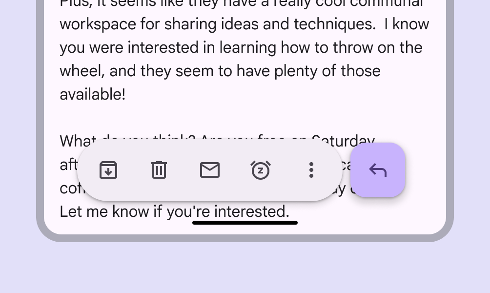 FloatingToolbar Expressive