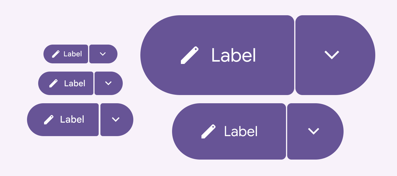 SplitButton Expressive